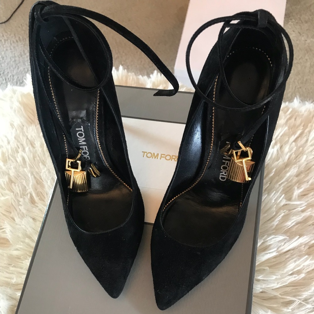 Tom Ford suede heels- worn once